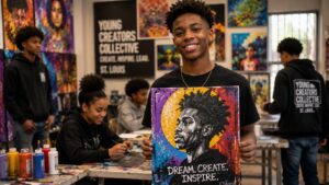 Youth gaining confidence through arts education in St Louis - Community Art Programs Youth gaining confidence through arts education in St Louis